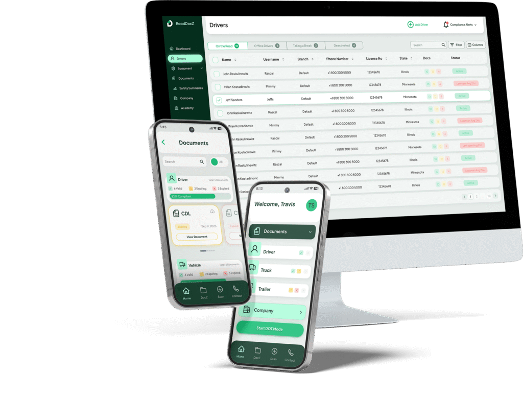 RoadDocz Platforma Website and Mobile App